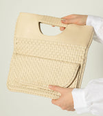 Clarisse Woven Clutch | Ivory Weekenders Cleobella 