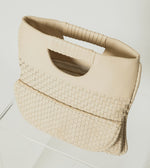 Clarisse Woven Clutch | Ivory Weekenders Cleobella 