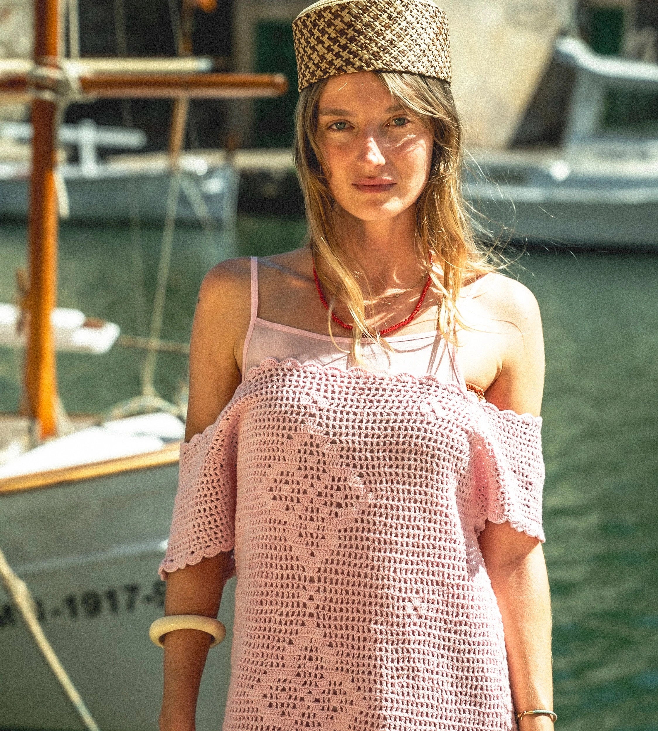 Cleobella Clementina Mini Dress in Pink