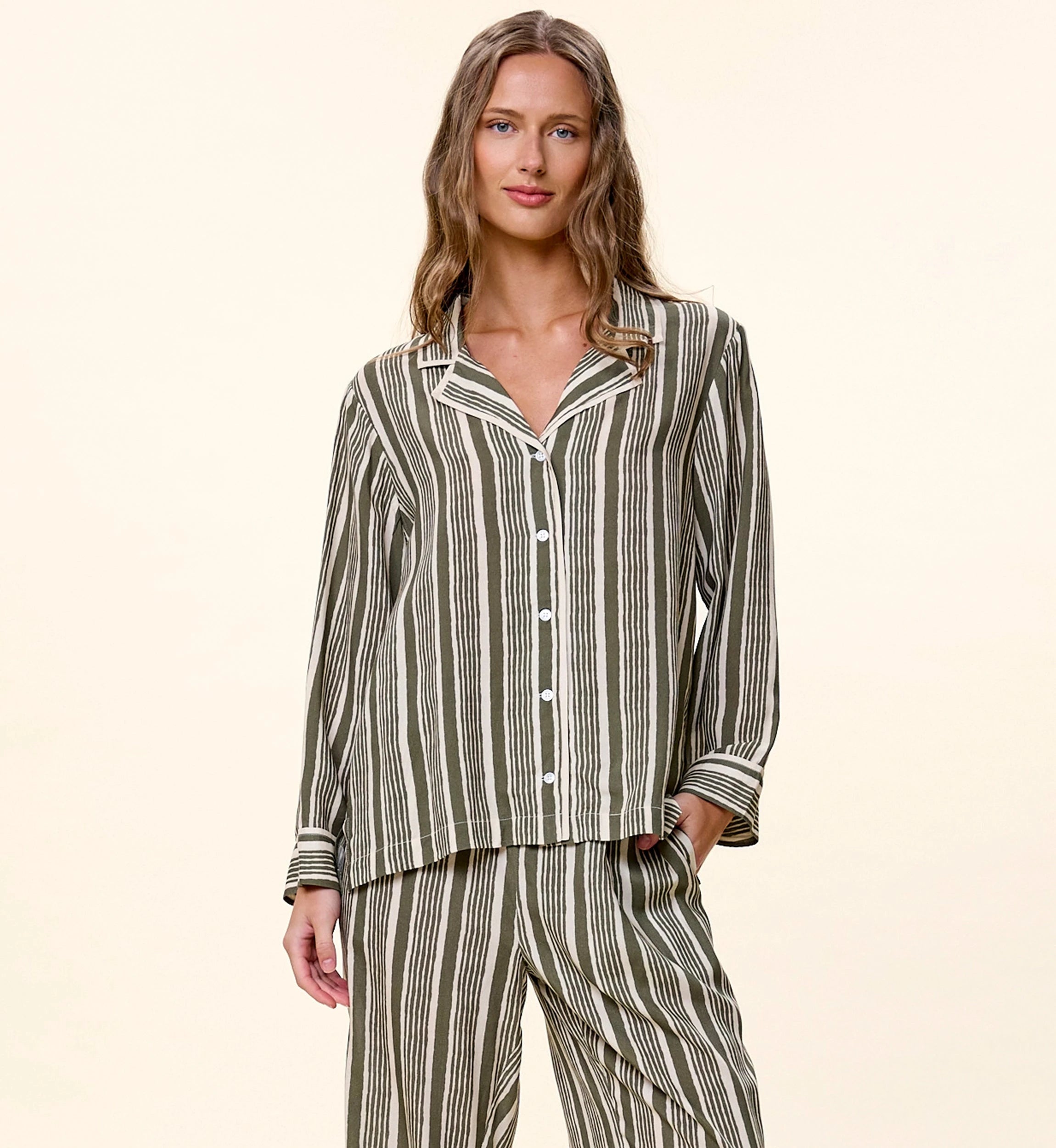 Leticia Pajamas | Vecchio Stripe – Cleobella