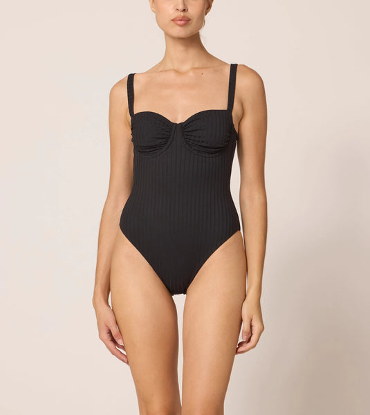 【新品未使用】Nala - mini one piece（Black/M） dahlia-one-piece-black-swim-