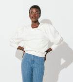 Dayna Quilted Sweatshirt | Ivory Tops Cleobella 