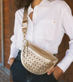 Doris Weave Crossbody | Gold Totes Cleobella 