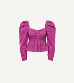 Dulce Blouse | Fuschia Red Cleobella 