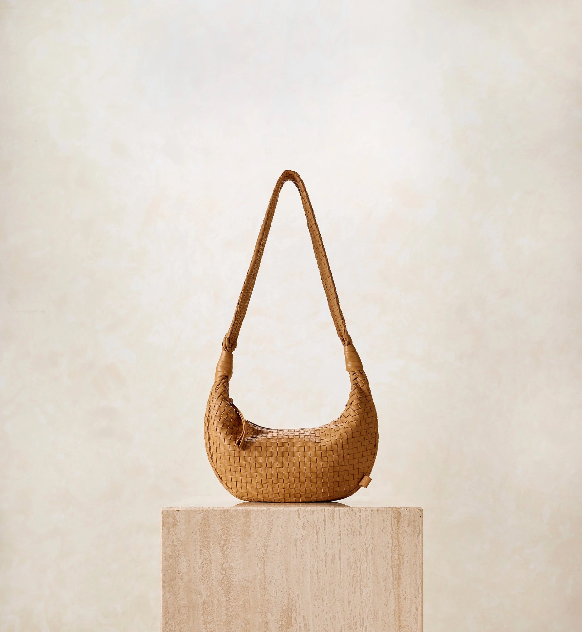 Shop Dylan Woven Hobo Bag Tan