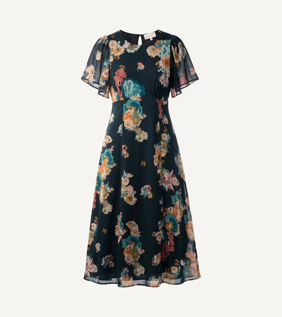 Elan Midi Dress | Vitet Floral XS Elan Midi Dress | Vitet Floral XS