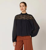 Eloise Blouse | Black Tops Cleobella 