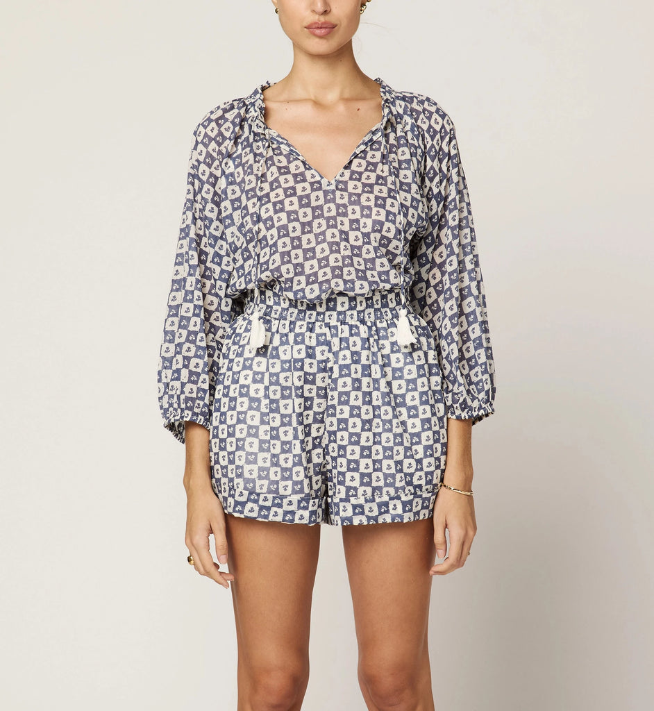 Erica Blouse | Piazze Check Tops Cleobella 