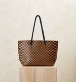 Eugenie Woven Tote Bag | Brown Multi Totes Cleobella 