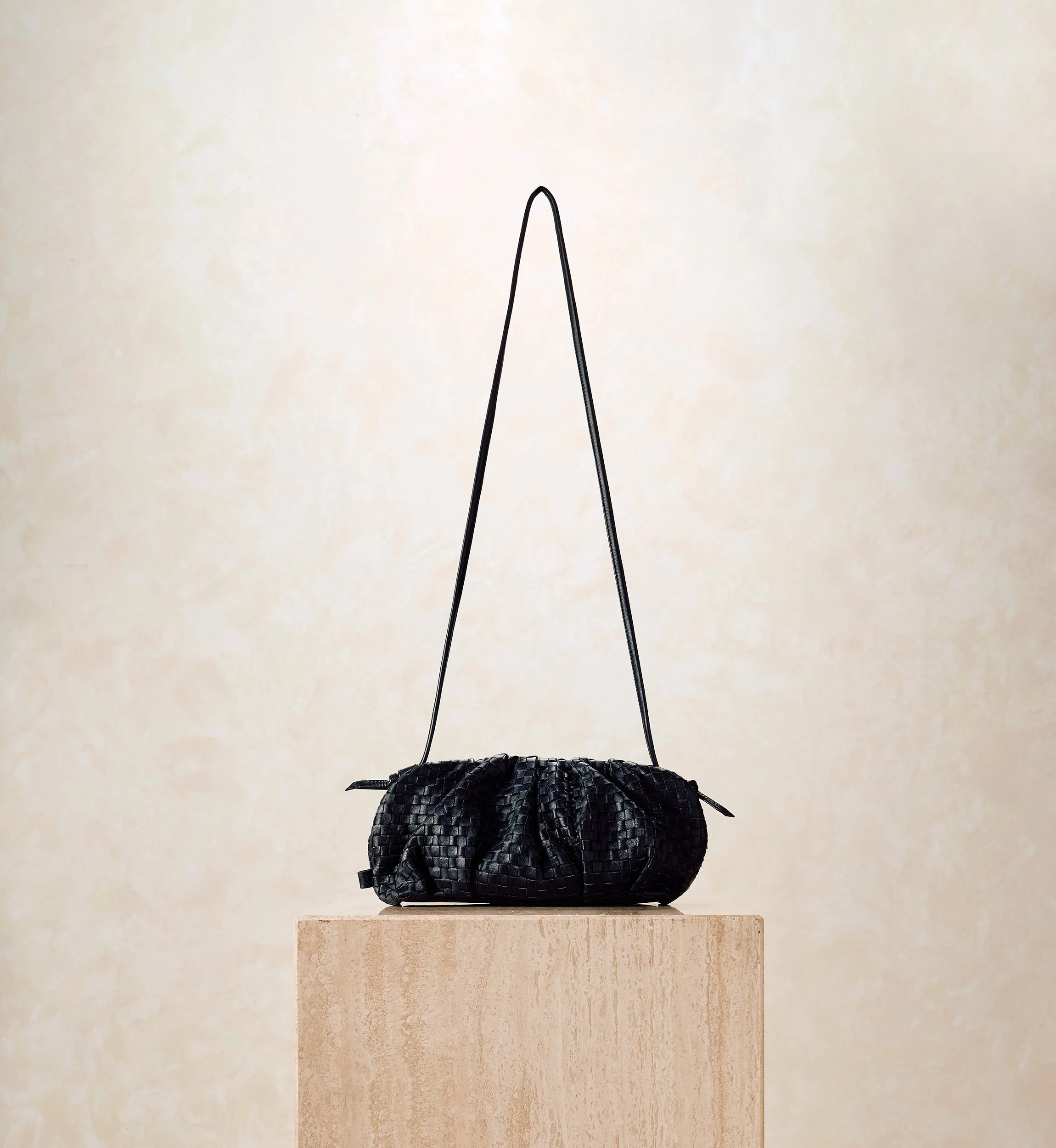 Shop the Gigi Woven Crossbody Black