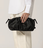 Gigi Woven Crossbody | Black Clutches Cleobella 