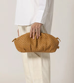 Gigi Woven Crossbody | Dark Tan Clutches Cleobella 