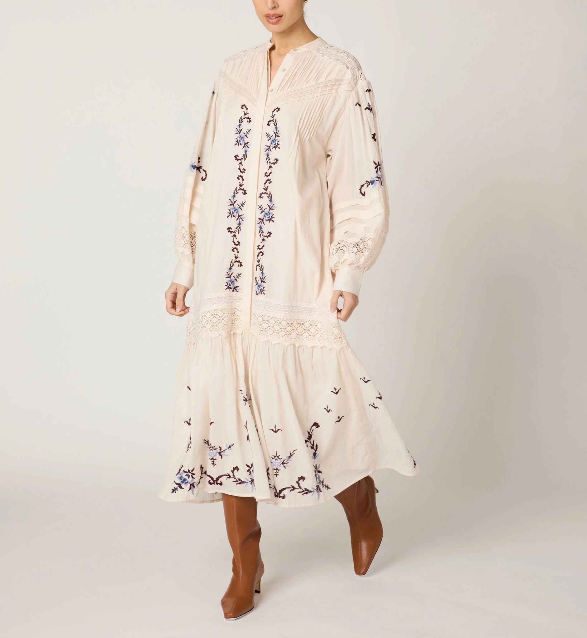 Heidi Midi Dress | Ivory