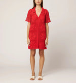 Ileanna Crochet Mini Dress | Poppy Red Dresses Cleobella 