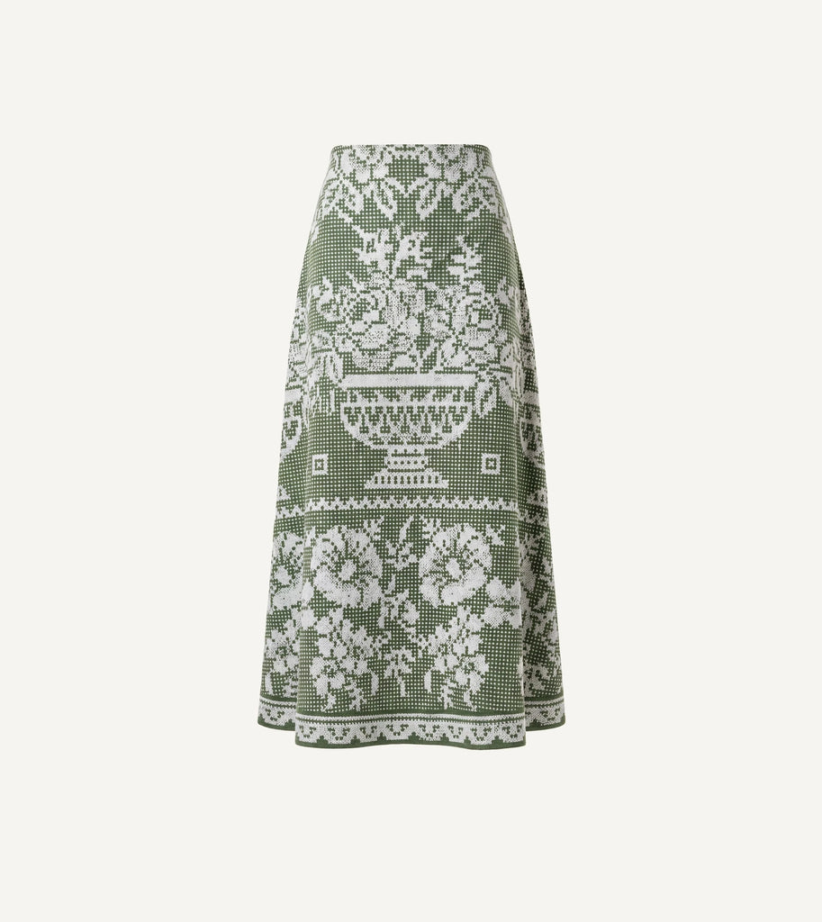 Jasmine Ankle Skirt | Verdant Flight Bottoms Cleobella 