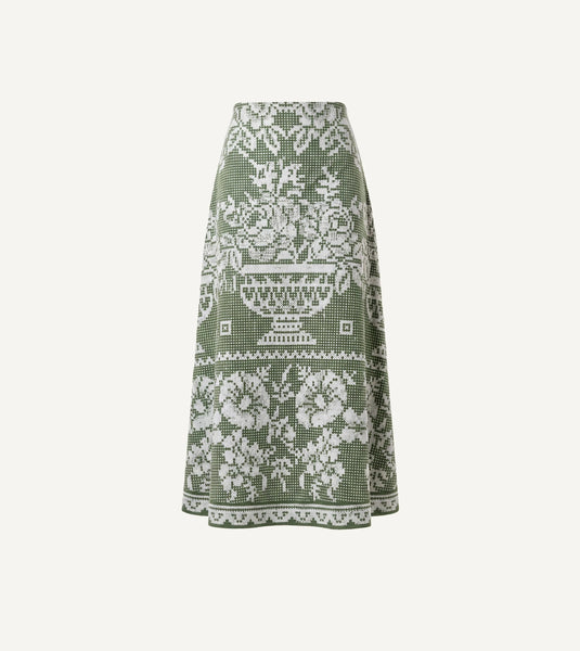 Jasmine Ankle Skirt | Verdant Flight – Cleobella
