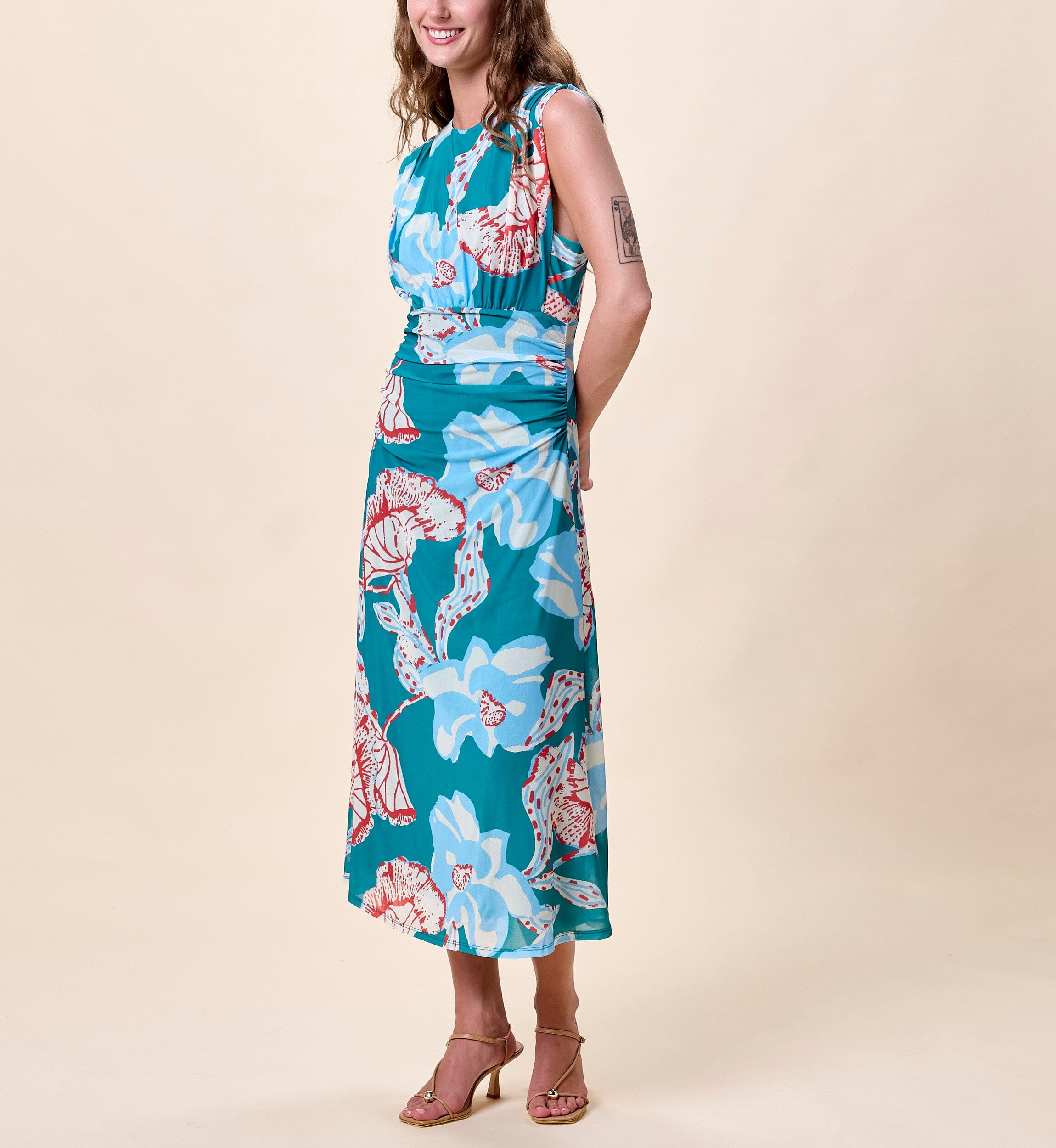 joelle lace midi dress Clothing : Midi Dresses : 'Joelle' Forest Lace Midi Dress