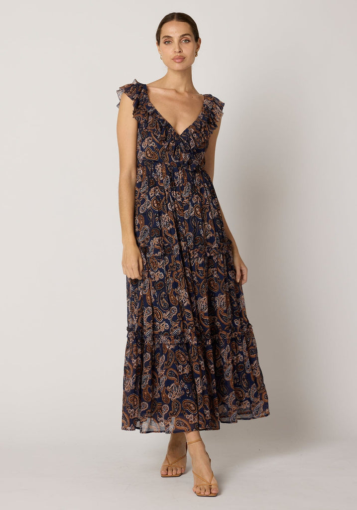 Junie Ankle Dress | Nutmeg Paisley Dresses Cleobella 