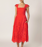 Kiki Midi Dress | Poppy Red Dresses Cleobella 