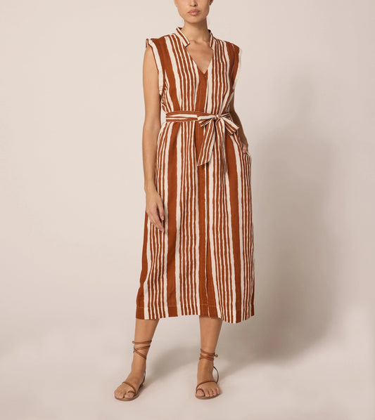 Lani Midi Dress | Vecchio Stripe Dresses Cleobella 