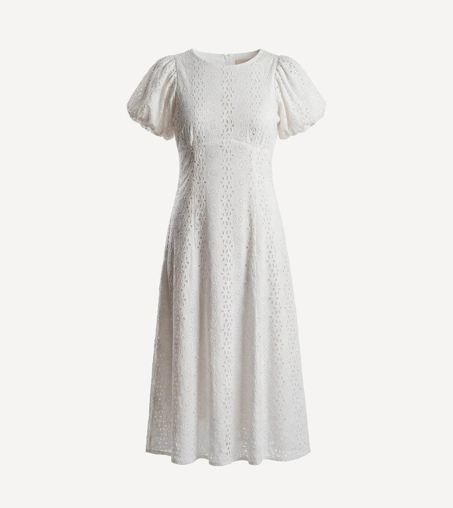 Leslie Midi Dress | Ivory L Leslie Midi Dress | Ivory L