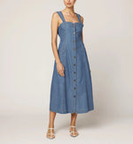 Liberty Midi Dress | Light Denim Dresses Cleobella 