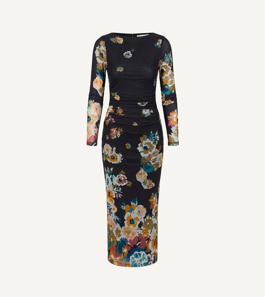 Lura Mesh Midi Dress | Vitet Floral XL Lura Mesh Midi Dress | Vitet Floral XL