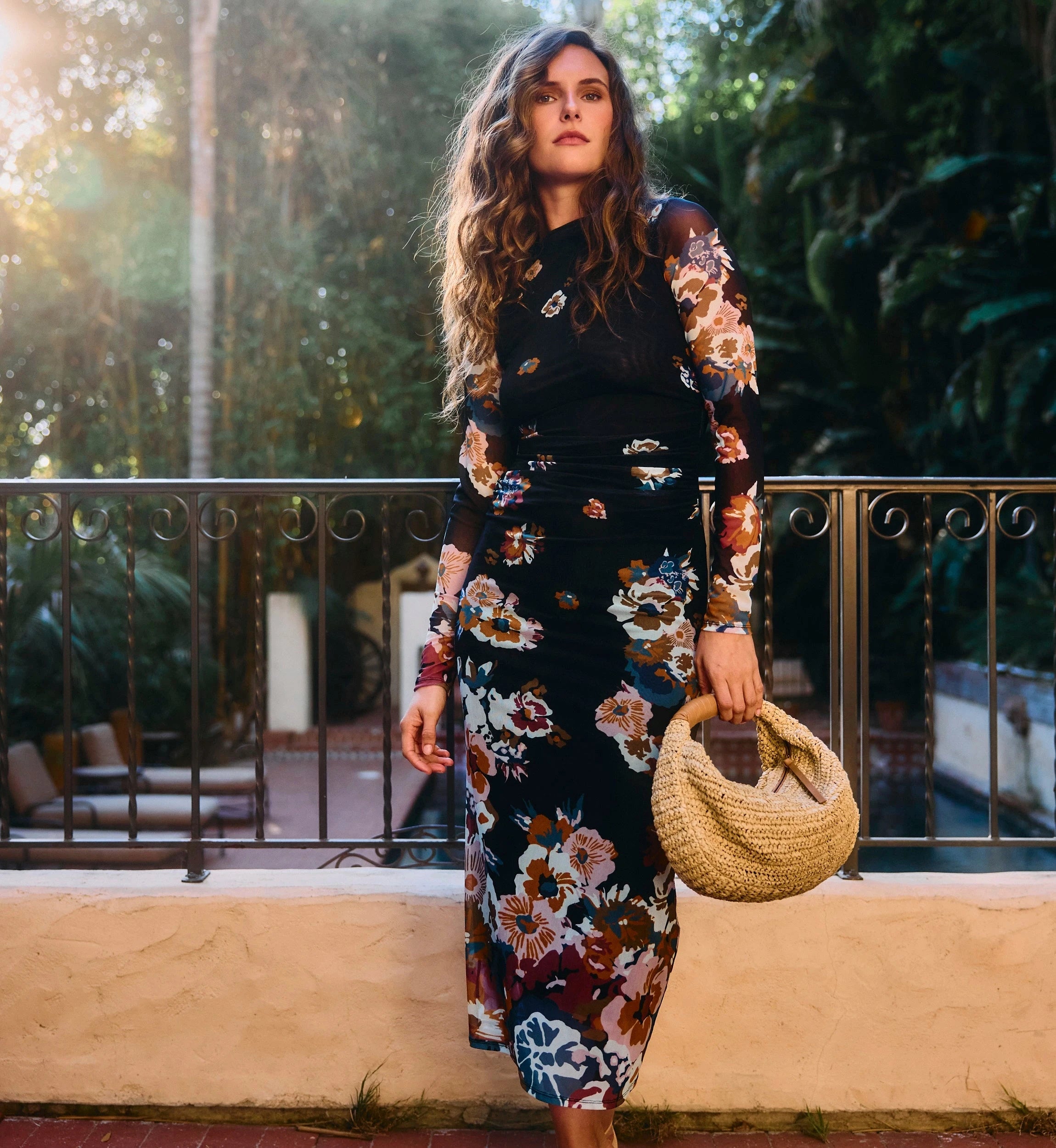 Lura Mesh Midi Dress | Vitet Floral XL Lura Mesh Midi Dress | Vitet Floral XL