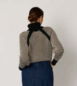 Madison Sweater | Black/Ivory Tops Cleobella 