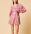 Magdalena Mini Dress | Wildflower Prism Pink Dresses Cleobella 