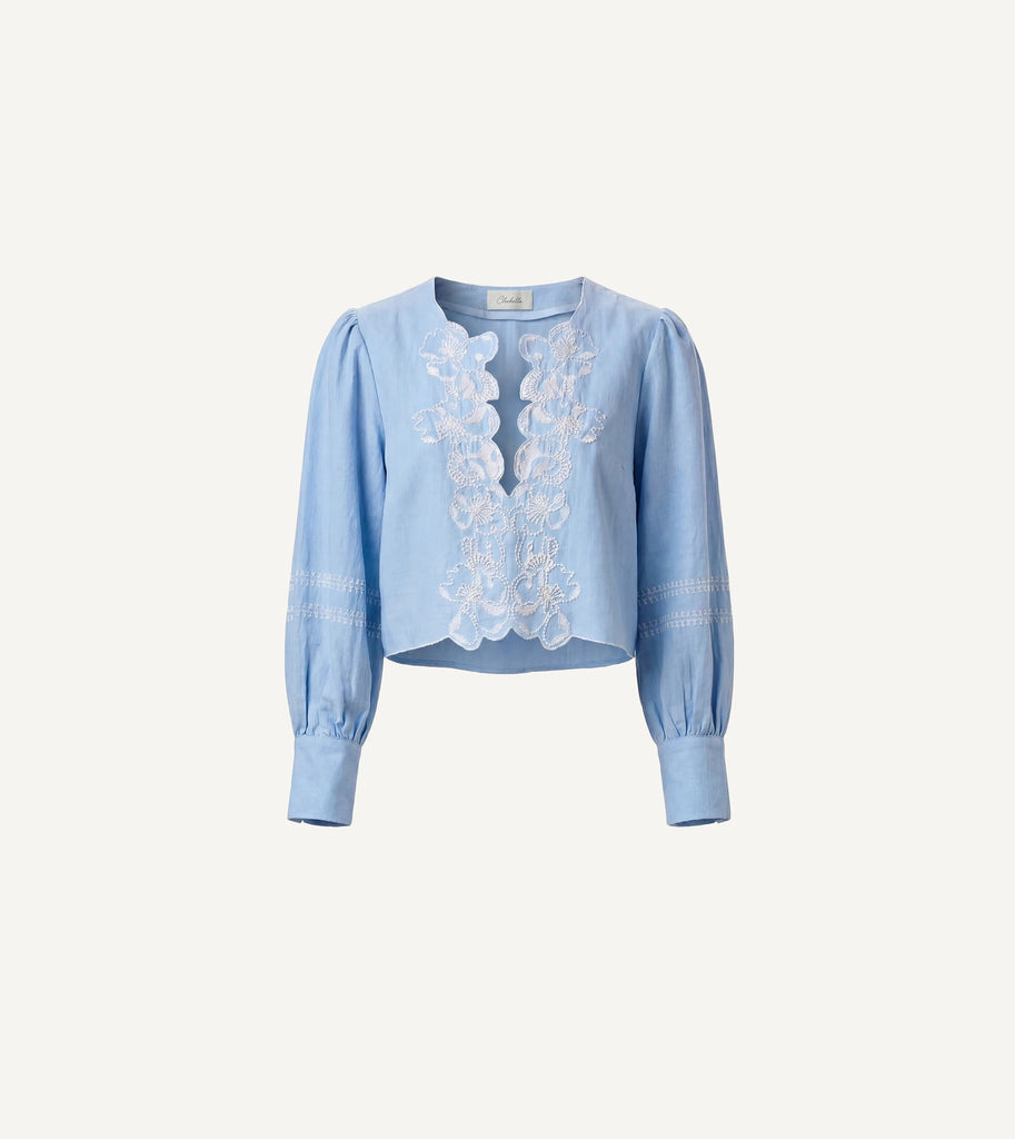 Manon Blouse | Glacier Lake – Cleobella Manon Blouse | Glacier Lake – Cleobella