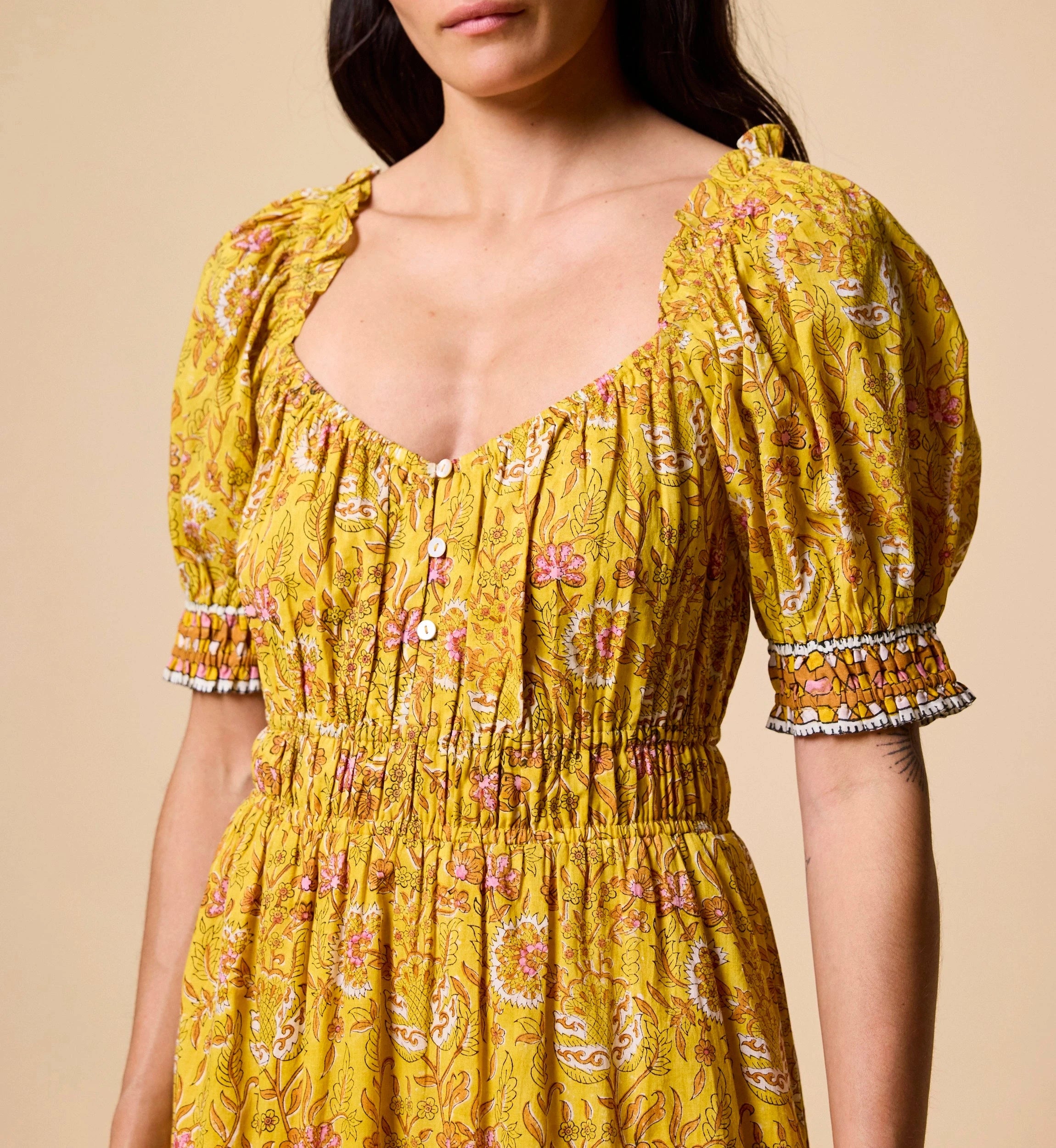 cleobella orange dress Cleobella Organic Cotton Oliana Midi Dress NWT