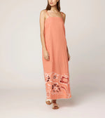 Mila Ankle Dress | Coral Peach/Ivory Dresses Cleobella 