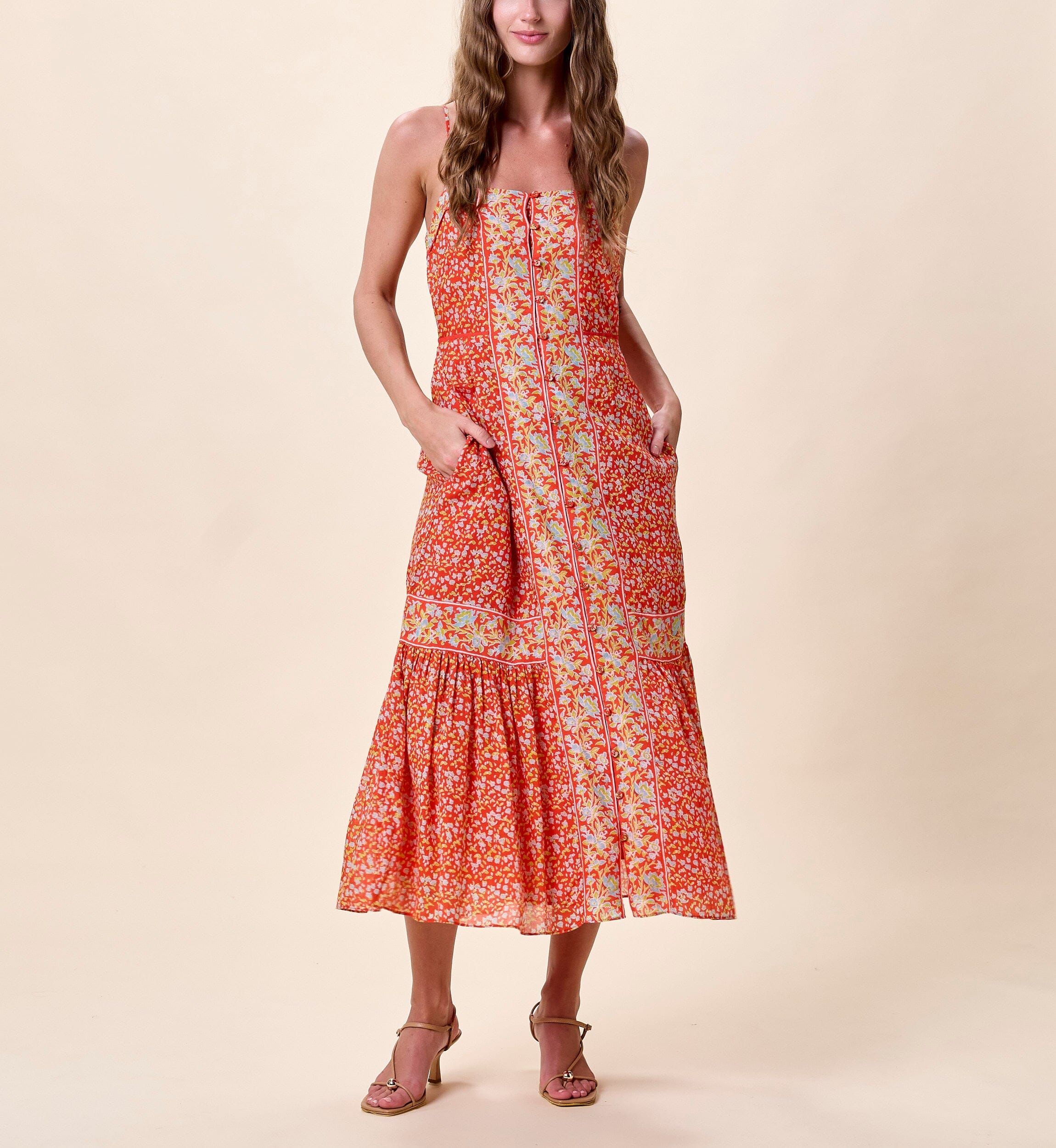 cleobella rosalie tiered midi dress Cleobella | Rosalie Midi Dress