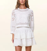 Monet Mini Skirt | Ivory Bottoms Cleobella 
