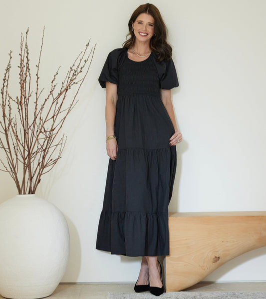 Montecito Midi Dress | Black Dresses Cleobella 