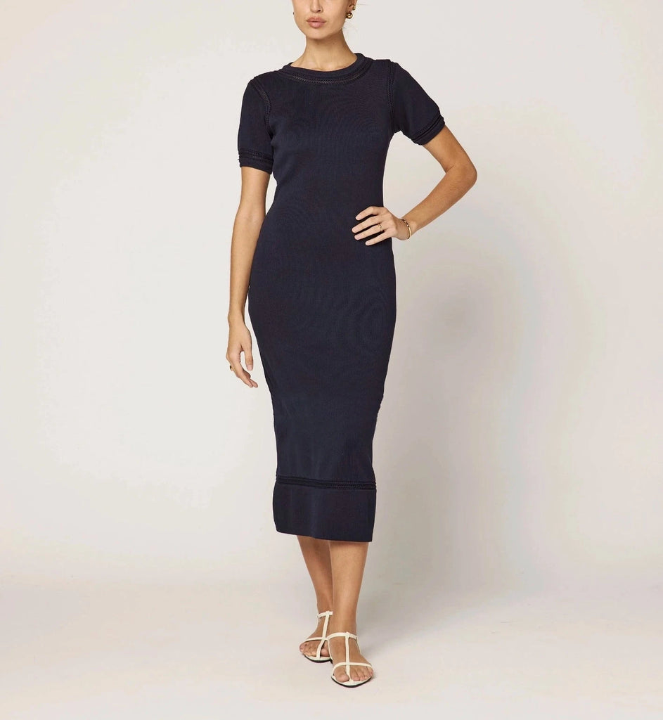 Morisette Midi Dress | Midnight Blue Dresses Cleobella 