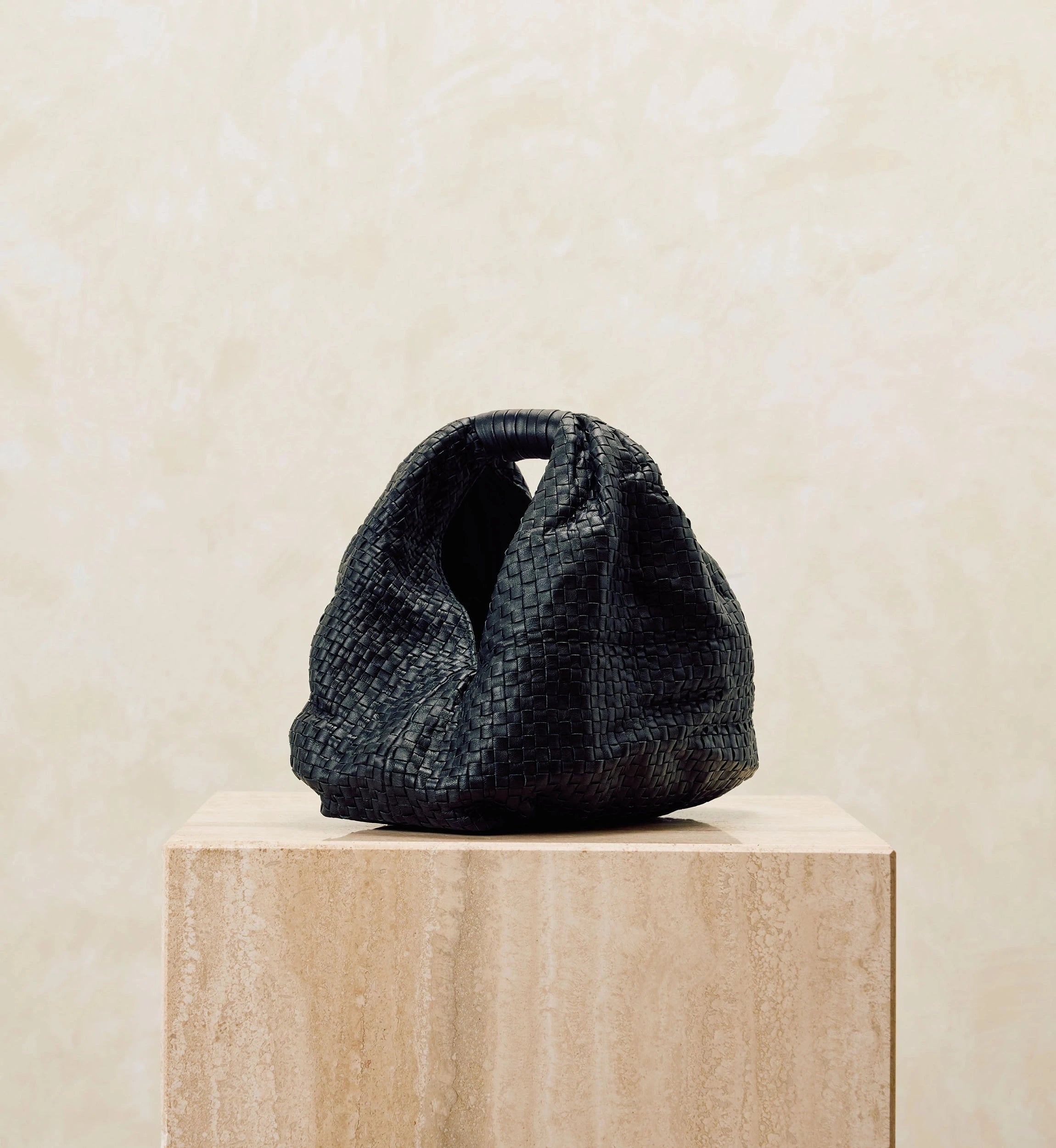 Shop Nia Handbag Black Woven