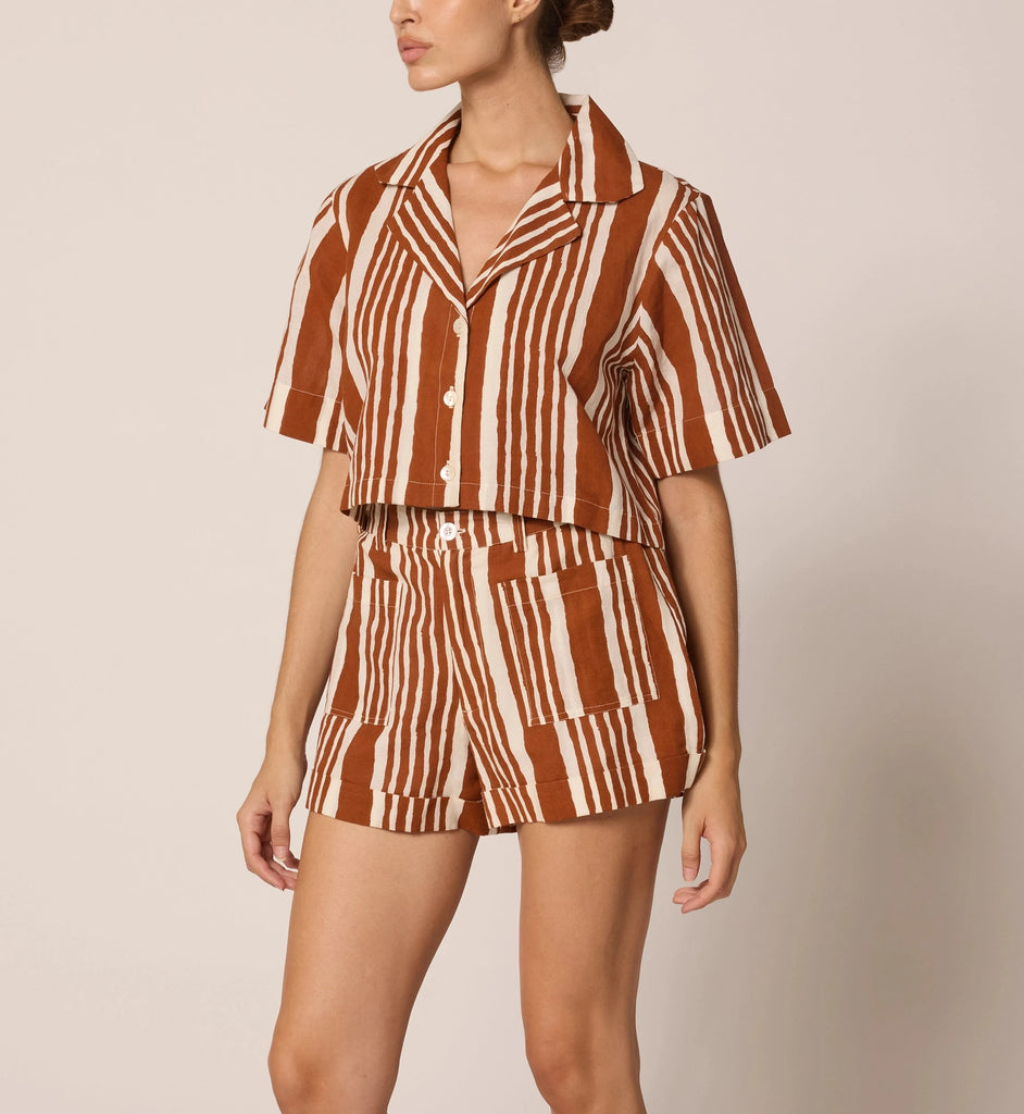 Niko Short | Vecchio Stripe Bottoms Cleobella 