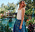 Noa Midi Skirt | Blue Florabella Bottoms Cleobella 