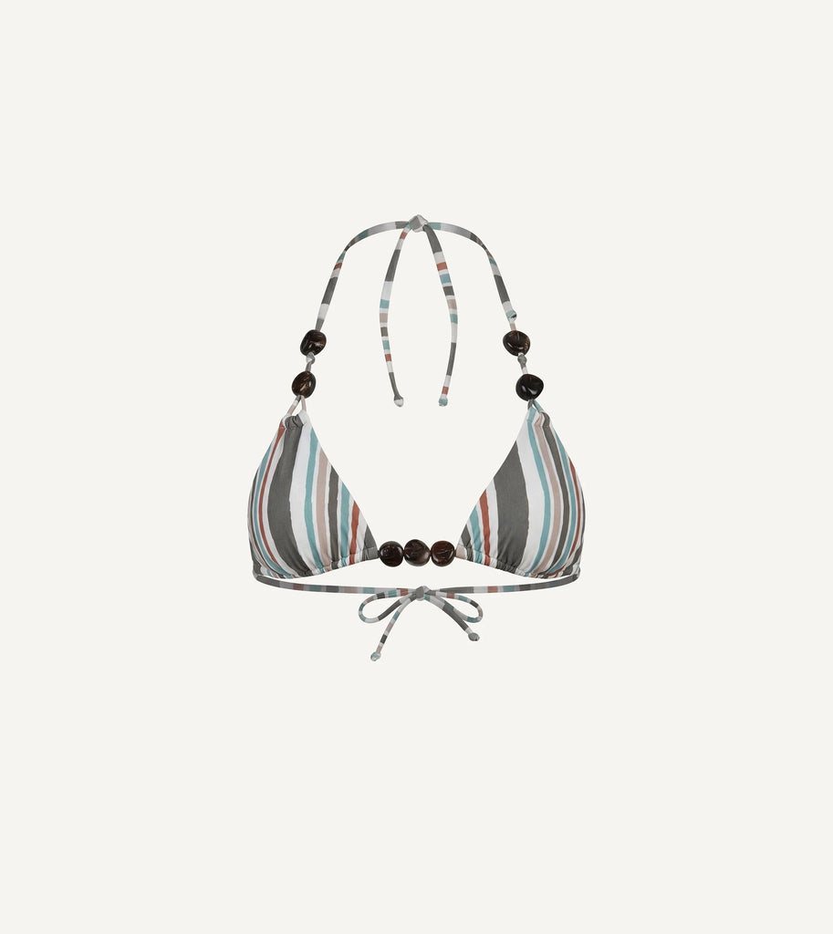 Paloma Triangle Top | Vecchio Stripe Swim-Top Cleobella 