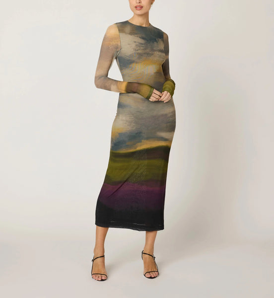 persephone mesh midi dress Persephone Mesh Midi Dress