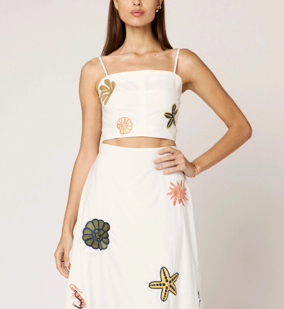 Sage Top | Ivory Multi Tops Cleobella 