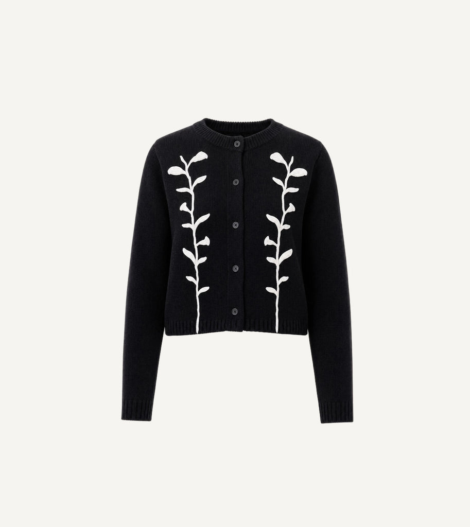 Samantha Sweater | Black Ivory Tops Cleobella 