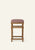 Sari Counter Stool in Oxblood Stripes Stool Hati Home 