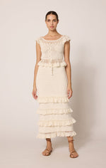 Serena Crochet Ankle Skirt | Ivory Bottoms Cleobella 