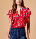 Sheenie Blouse | Fiore Rosso Tops Cleobella 