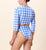 Skye Rashguard | Blue Bonnet Gingham Swim-Top Cleobella 