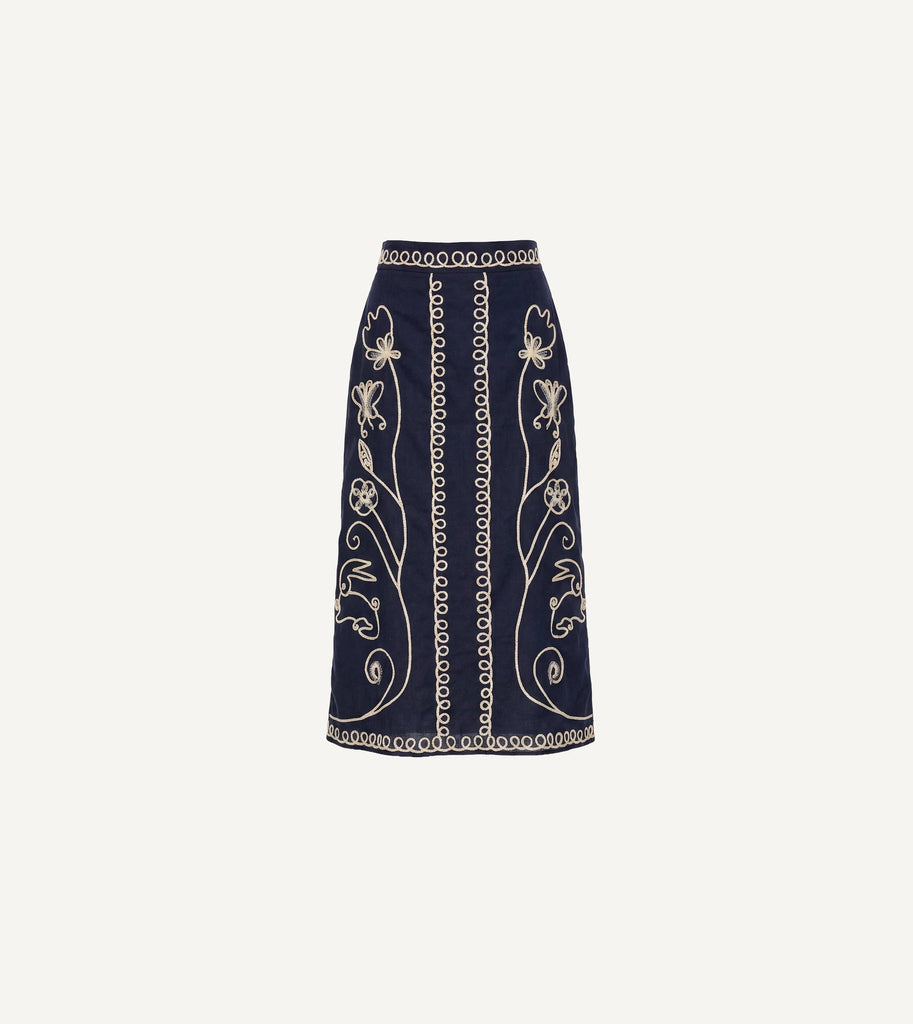 Sorina Midi Skirt | Black Bottoms Cleobella 