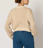 Sydney Sweater | Ivory & Oatmeal Tops Cleobella 